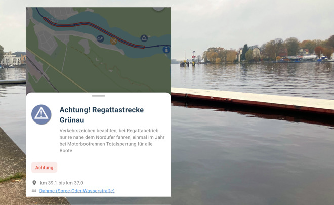 Befahrungsregeln Berlin-Grünau Regattastrecke