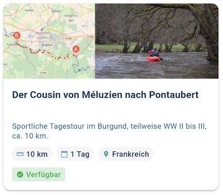Sportliche Tagestour im Burgund.